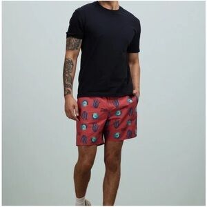 Patagonia Hydropeak Volley 16in Board Shorts Hobson Spaced: Sumac Red Small